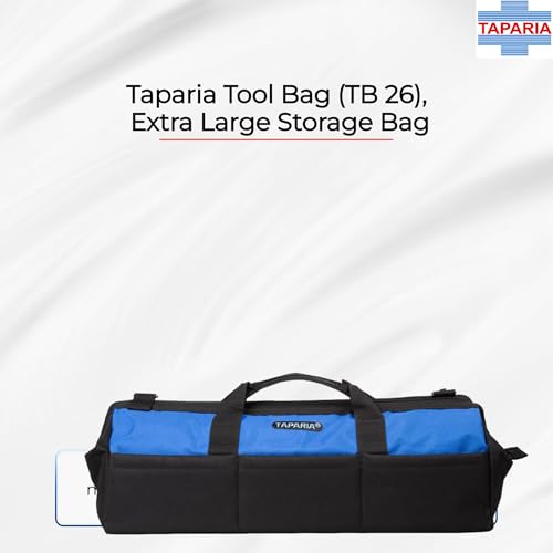 Taparia Tool Bag (TB 26) Storage for all types of products, Water Resistant, Tear Resistant, Weather Proof, Durable, Spacious and Versatile for Professional and DIY, Warranty on Bag and Zip - Image 2