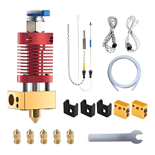 SAPLUSREPRAP 5Aplusreprap Ender 3 Hotend Upgrade: M3 Stud Thermistor,Fast Replaced, Compatible for Creality Ender 3 V2/Pro,CR-10 J-Head Hotend Replacement, Assembled Extruder 3D Printer Hot end Kit 24V 40W - Image 1