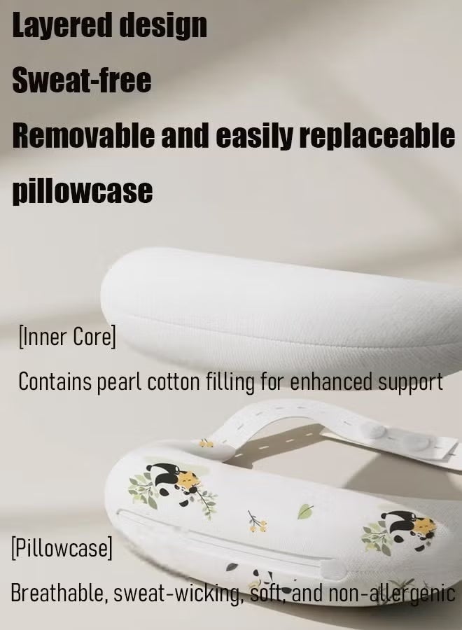 Infant Shaping Baby Positioning Pillow – Torticollis Corrector & Neck Support for Tilted Head, Crescent Pillow for Newborns - Image 3