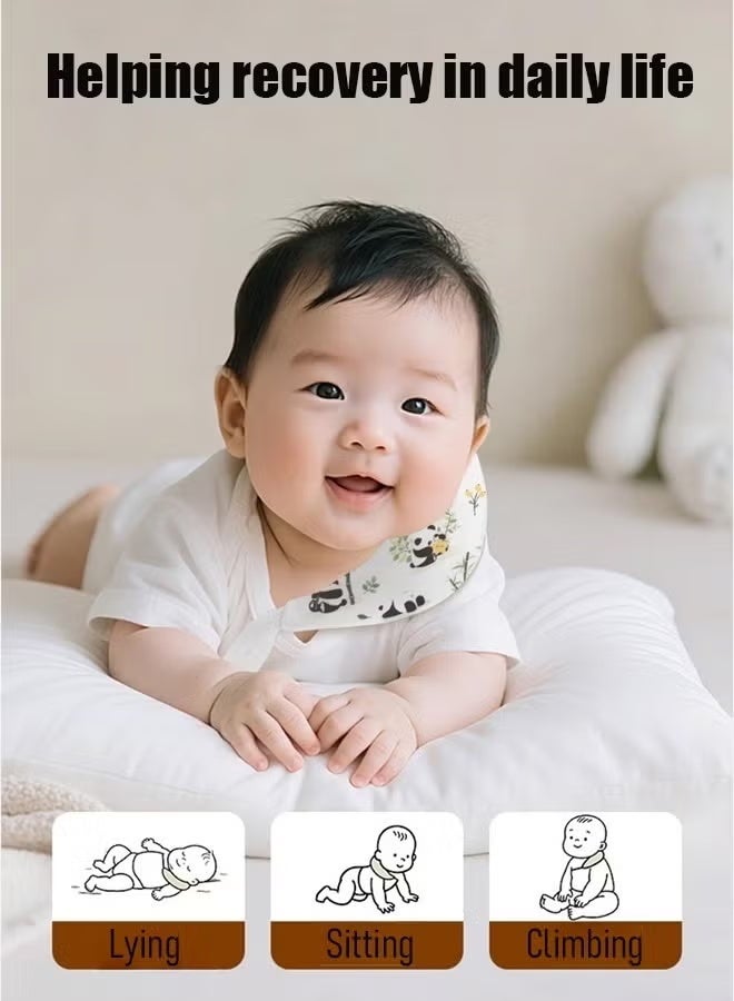 Infant Shaping Baby Positioning Pillow – Torticollis Corrector & Neck Support for Tilted Head, Crescent Pillow for Newborns - Image 4