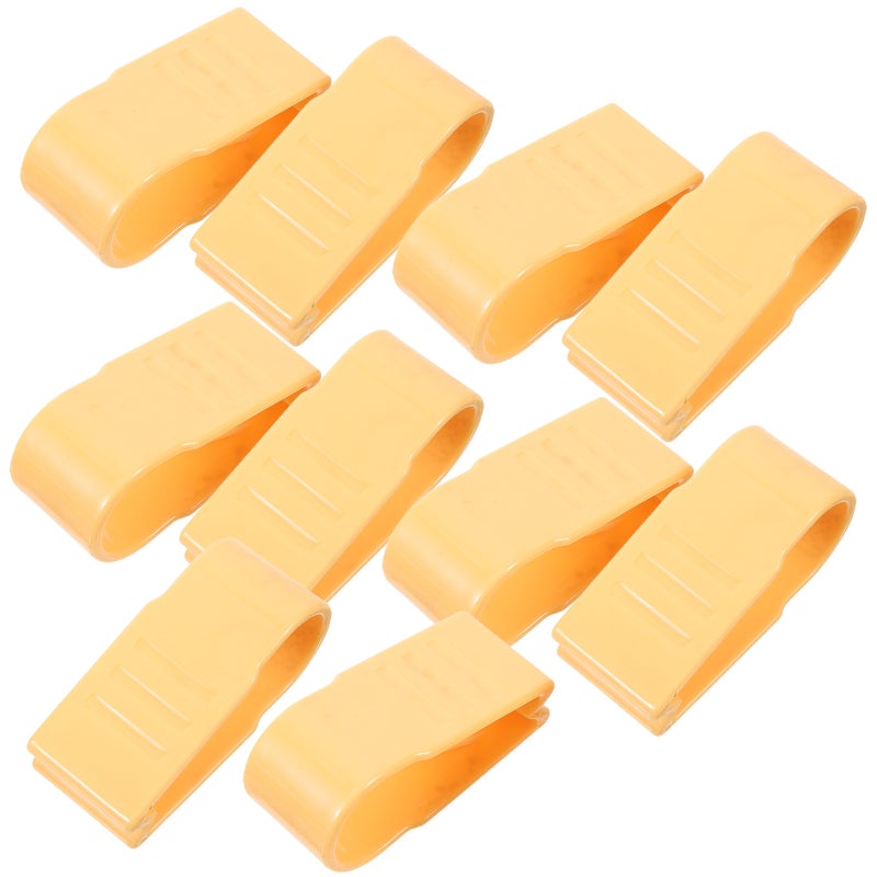 10Pcs Quilt Cover Fixed Clips Anti- Bed Sheet Fixed Buckle Traceless Fixator Yellow - Image 1