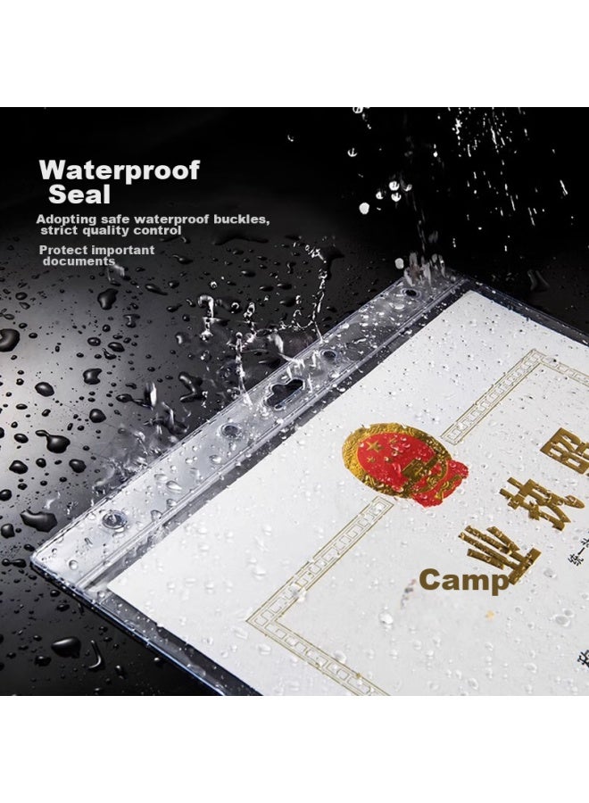 Jin Longxing Jinlongxing Business License Original And Copy Protective Cover, Business License Frame For Wall-mounting, Food Business Permit Certificate Doent Protective Cover, Certificate And Award Display, A4 Landscape Version - Image 1