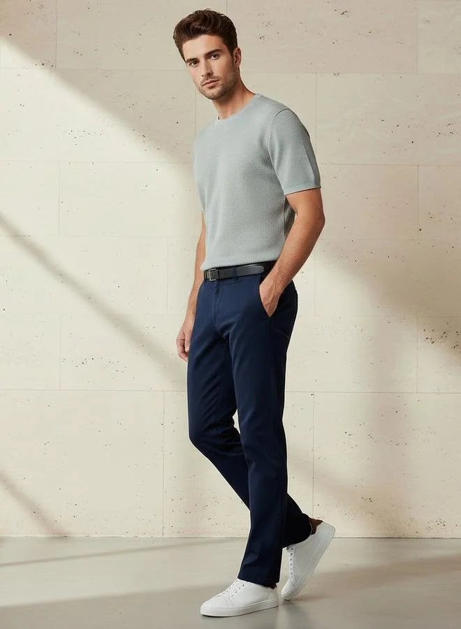 Splash FAV Smart Slim Fit Chinos with Belt