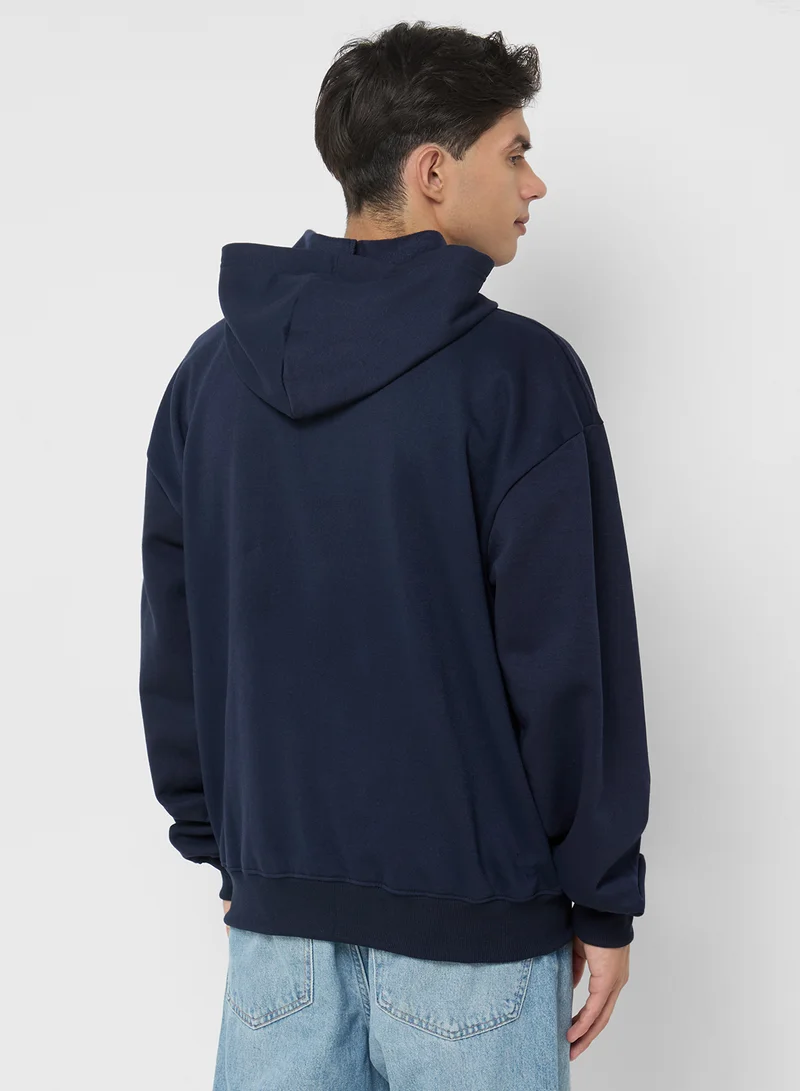 Seventy Five Basics Oversized Zipped Hoodie
