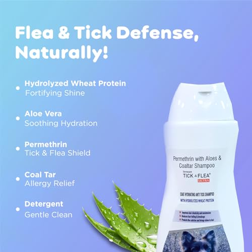 Pil Tick & Flea Ultra Medicated Dog Shampoo with Hydrolyzed Wheat Protein | Kills Ticks & Fleas | Prevents Skin Infections | Soothes and Deodorizes Skin Coat (200ml) - Image 4