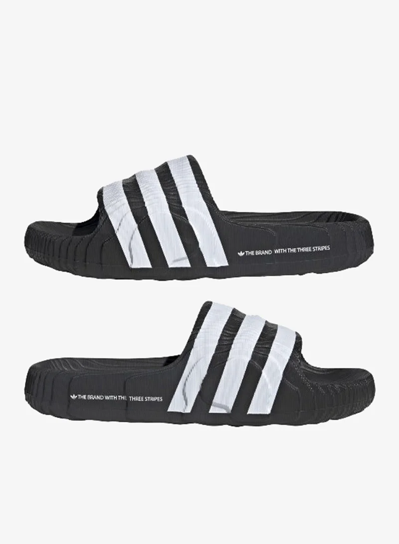adidas Originals Core Black / Core Black / Cloud White Adilette 22 Slides for Men | Best Price UAE