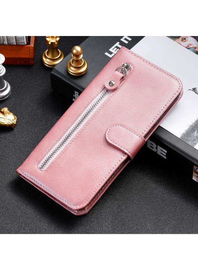 S-TOP Case For Redmi Note 14 4G 164.84mm Fashion Calf Texture Zipper Leather Phone Case - Image 2