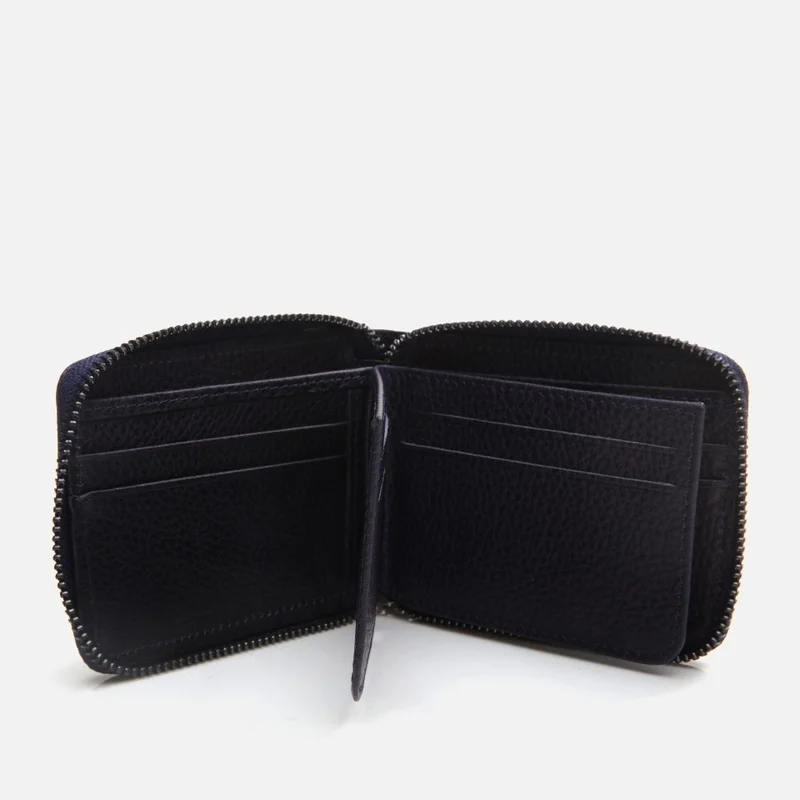 Hotiç 06CUH290100A680 GENUINE Leather Navy Blue Men's Wallet