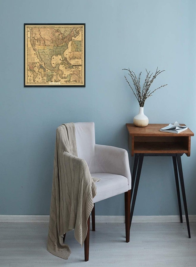 HISTORIX Vintage 1862 United States Railroad & Military Map – 18x24 Inch Civil War Era Poster Featuring USA, Mexico & West Indies – Historical Wall Art for US History Lovers (2 Sizes) - Image 5