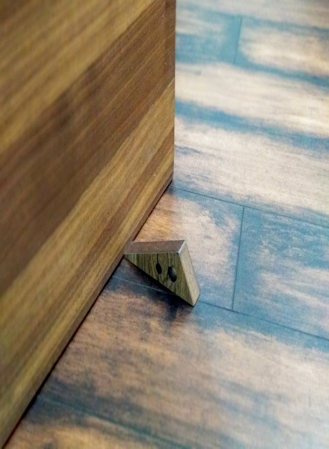 VAH New Block Wedge Design Small Non-Slip Wooden Door Stoppers - to Stop Or Jam The Doors - Image 5