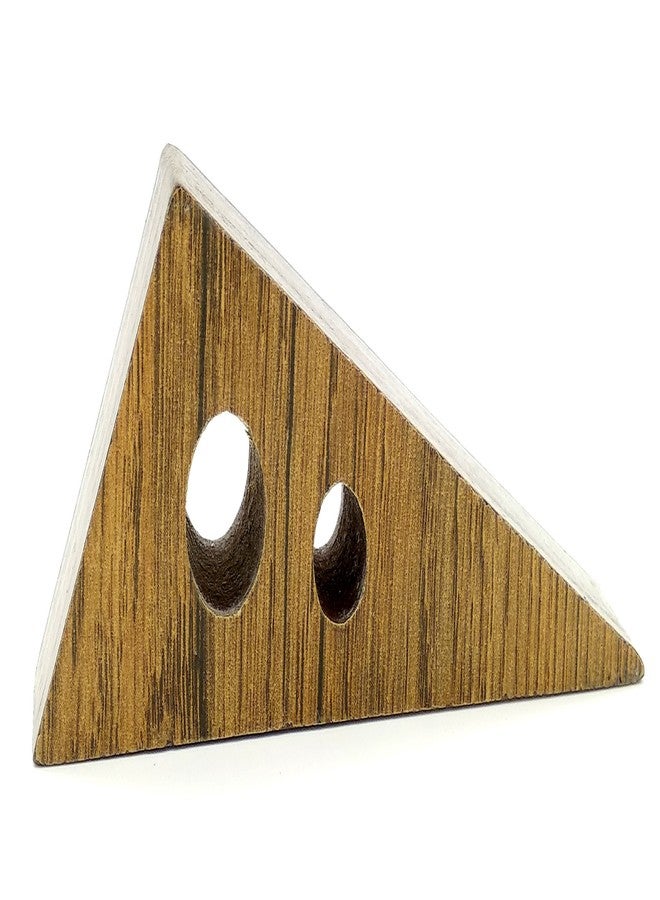 VAH New Block Wedge Design Small Non-Slip Wooden Door Stoppers - to Stop Or Jam The Doors - Image 1
