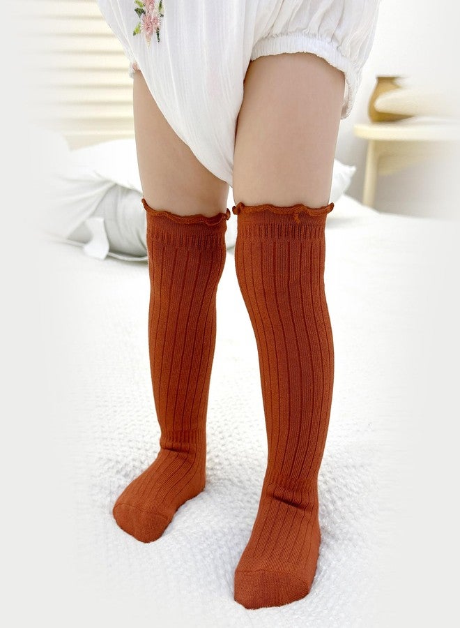 MINI PANDA 6 Pairs of Baby Socks, Toddler Knee-High Socks for Boys and Girls - Image 4