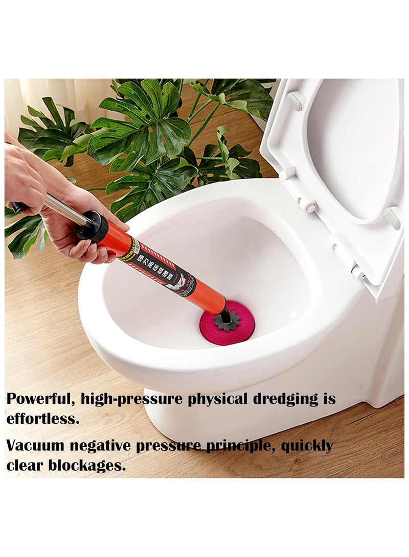 High Pressure Toilet Unblock One Shot Toilet Pipe Plunger，High Pressure Toilet Unlock a Shot, Toilet Flask, Stainless Steel Toilet Clog Remover - Image 3