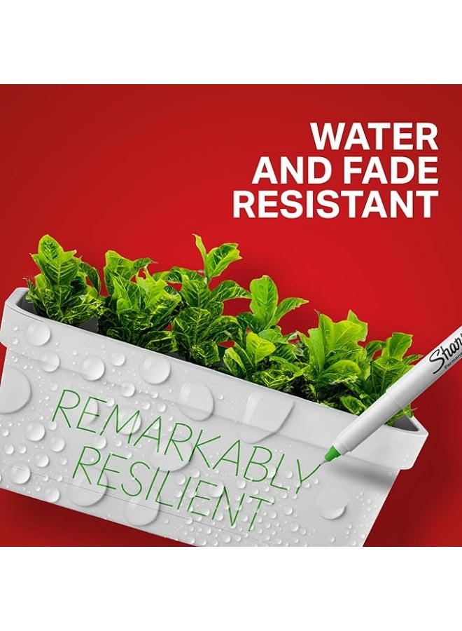 شاربي أقلام ماركر دائمة شاربى بسن فائق النحافة كلر بيرست بألوان متنوعة طقم مكوّن من 24 قلم - Image 4