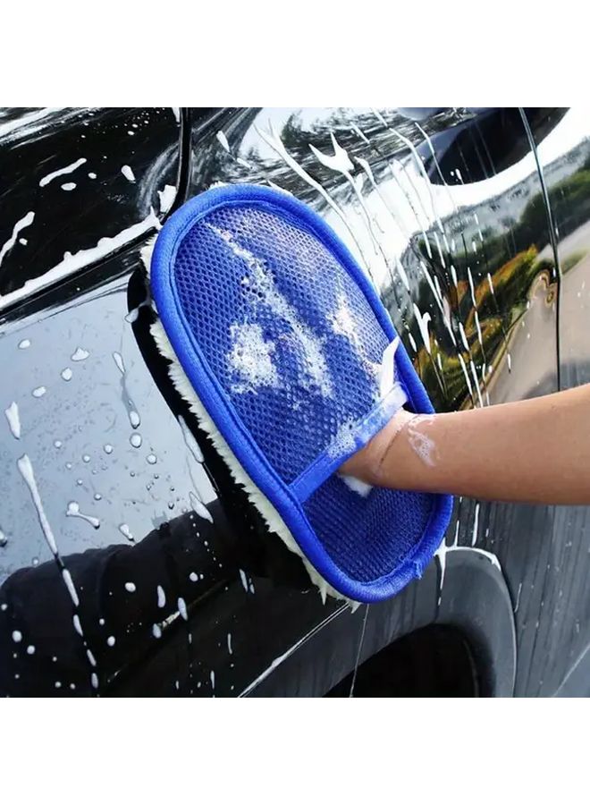 Thickened Black Velvet Car Wash Gloves Waxing And Cleaning Cloths For Vehicle Maintenance - Image 3