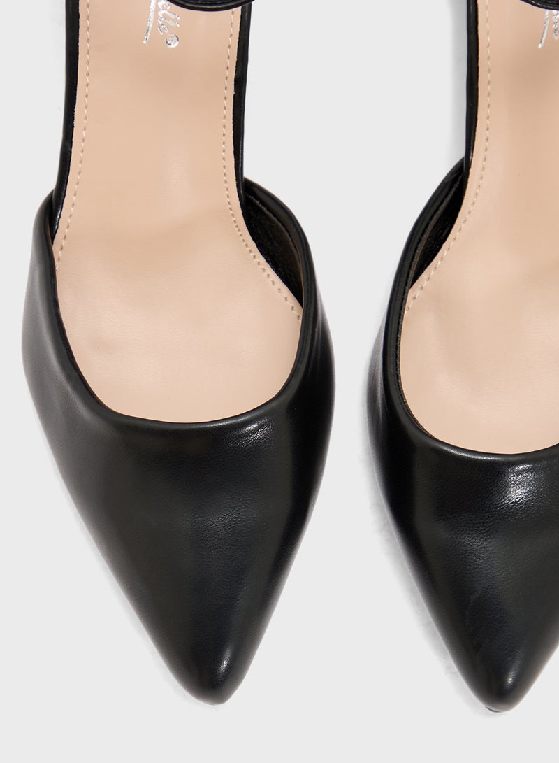 آن ميشيل حذاء بكعب منخفض مع حزام للكاحل - Image 4