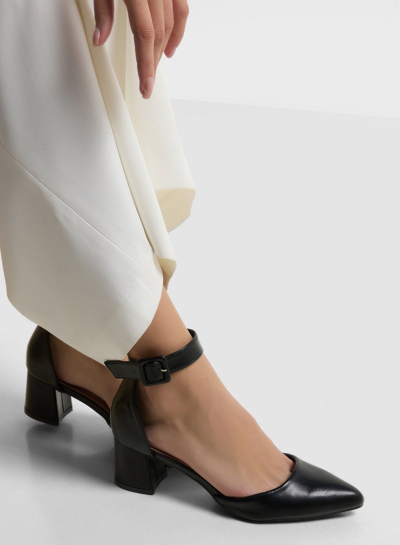 آن ميشيل حذاء بكعب منخفض مع حزام للكاحل - Image 5