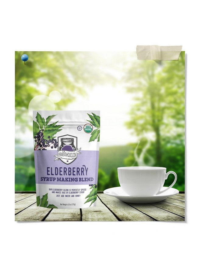Fermentaholics | USDA Organic Dried Elderberry Syrup Making Blend - | Easily Make Your Own Elderberry Syrup or Tea! | All Natural Free of Chemicals | - Image 5