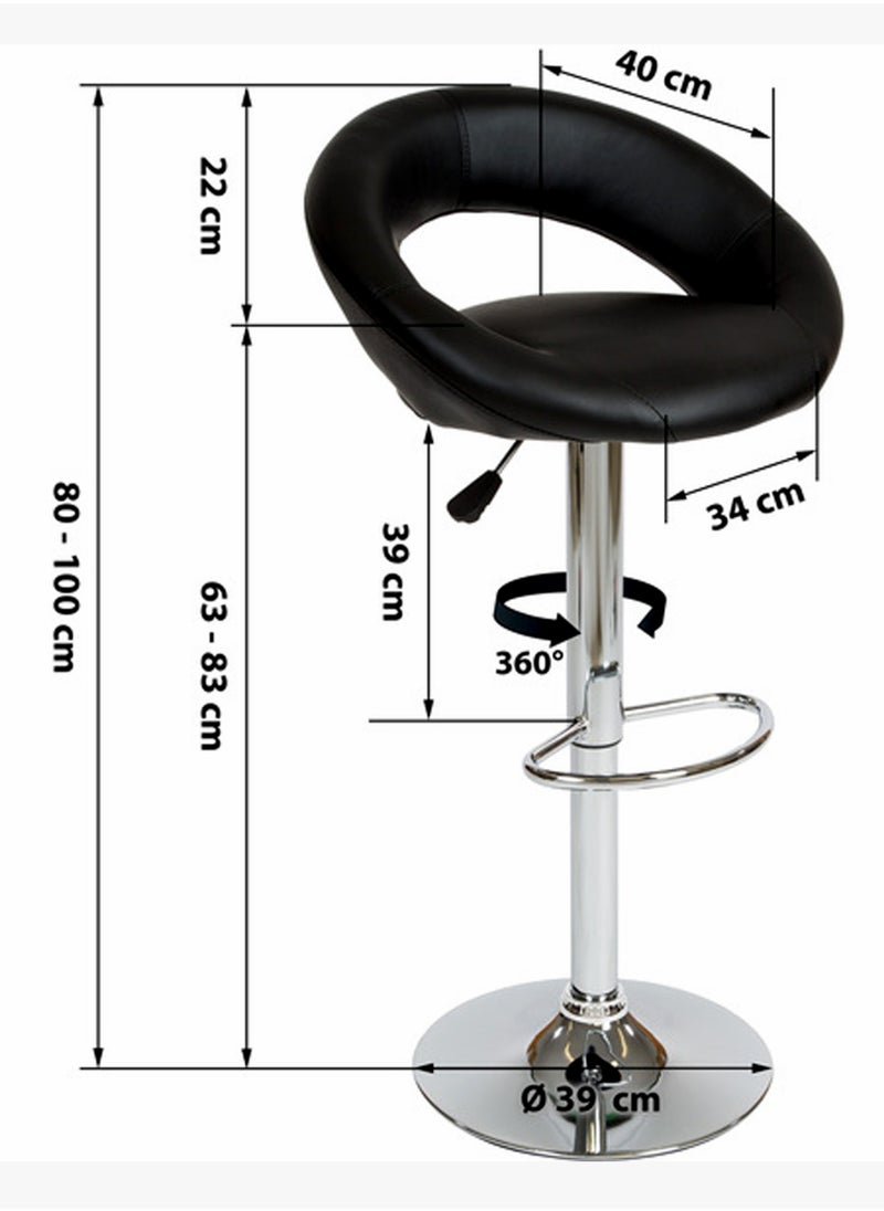 Living - Bar Stool Modern Adjustable Counter Height Barstool - Image 1