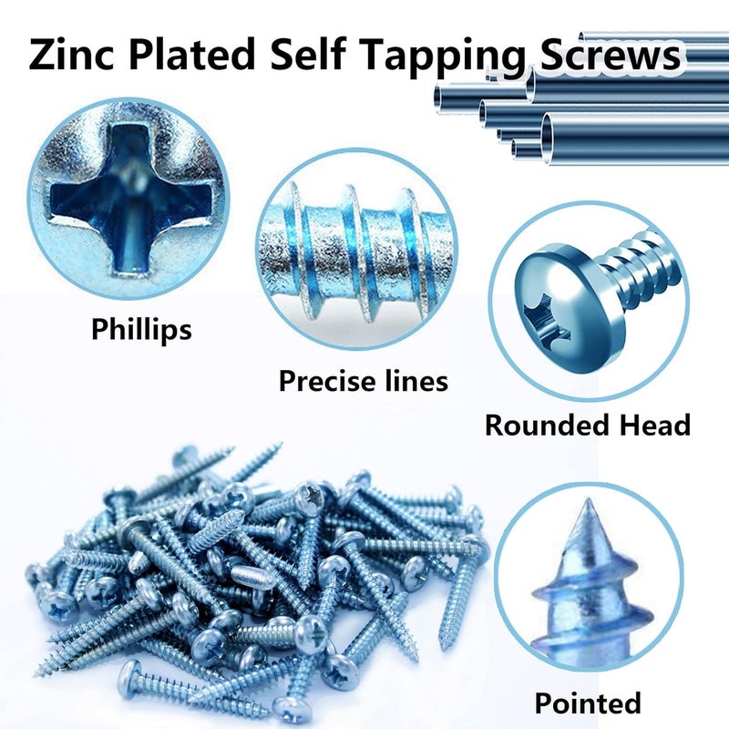 Ansoon #8 Self Drilling Plastic Drywall Anchors with Screw kit, 20 Self-Tapping Nylon Wall Anchors + 20#8 x 1-1/4'' Screws, 75LBS Hanging and Mounting (Nylon-20) - Image 3