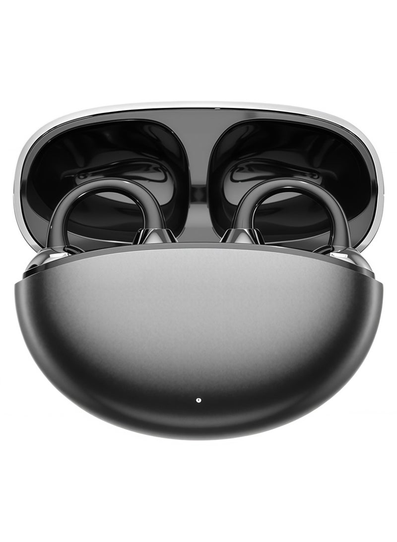 Clip Earbuds, Wireless Earphones Bluetooth Open Ear Headphones, OWS Clip-On Earbuds, Lightweight Comfort, Crystal-clear Calls, 30H Battery, USB-C Fast Charging, Touch Control, IPX5 Waterproof, Clip Earphone Bluetooth 5.4 Compatible with iOS & Android - Image 1