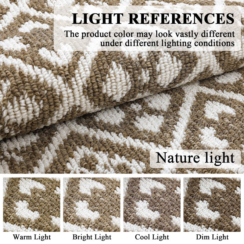 Ileading Indoor Door Mat 3x5ft Absorbent Dog Mats for Muddy Paws,Machine Washable Small Living Room Area Rug with Non-Slip Rubber Backing Low-Profile Inside Carpet for Hallway,Entryway,Kitchen(Brown) - Image 4