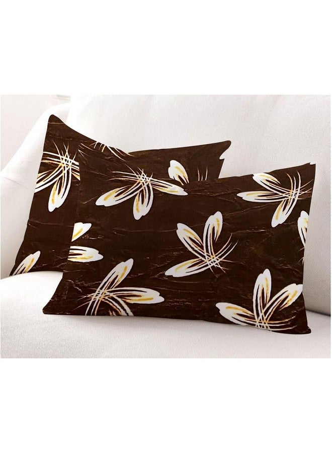 RD TREND 220 TC 190 GSM Warm Elastic Fitted bedsheets for Winter King Size(78X72X8 Inch) with 2 Pillow Cover Size 18x28 Inches, (Coffee Floral) - Image 4