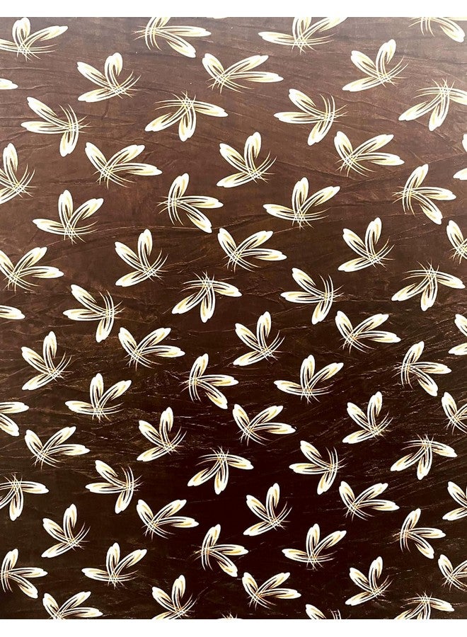 RD TREND 220 TC 190 GSM Warm Elastic Fitted bedsheets for Winter King Size(78X72X8 Inch) with 2 Pillow Cover Size 18x28 Inches, (Coffee Floral) - Image 2