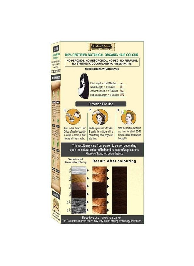 Indus Valley - Certified Organic Indus Black Hair Colour Dermatologist Recommended Chemical Free Hair Colour (120G *2=240G) Set Of 2 - Image 1