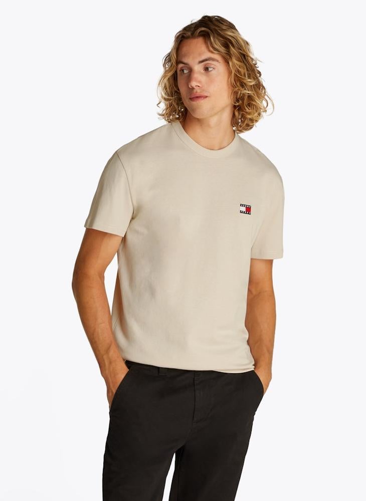 TOMMY JEANS Regular Fit Cotton Badge T-Shirt  - Image 1