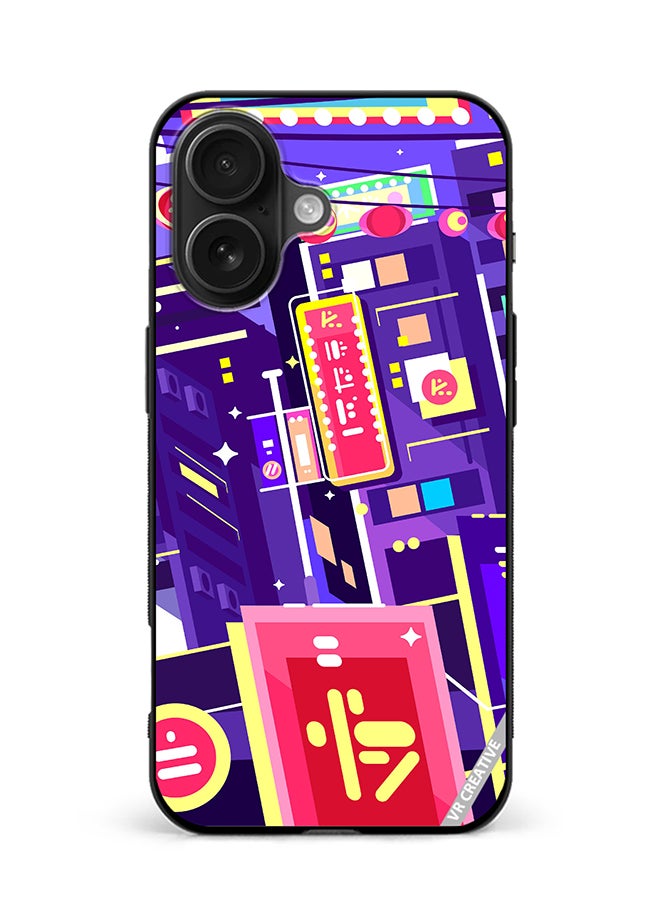 VR CREATIVE Protective Case Cover For Apple iPhone 16 Plus Evening Chinese City Design Multicolour