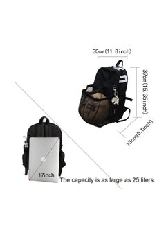 Generic Versatile Sports Backpack for Kids & Adults - Large Compartment for Basketball, Soccer, Volleyball & More - Unisex Design in Black  - Image 5