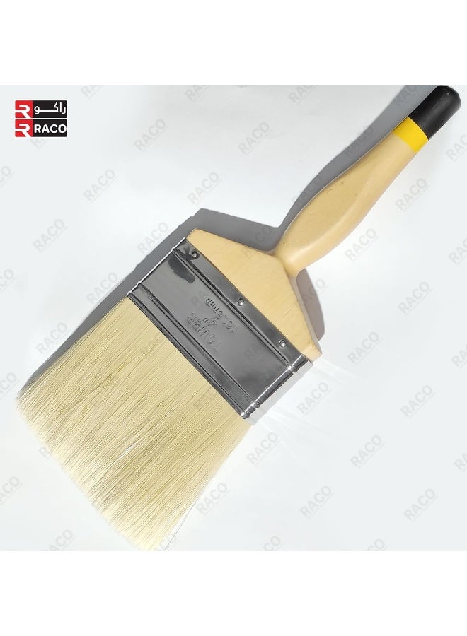 RACO Tower Diamond Paint Brush, Wooden Handle, Flat Artist Paint Brush, Multi-Purpose Wall Brushes, Flat Paintbrush for Home Brushes Barbecue Oil Painting and Furniture Paints  - Image 2