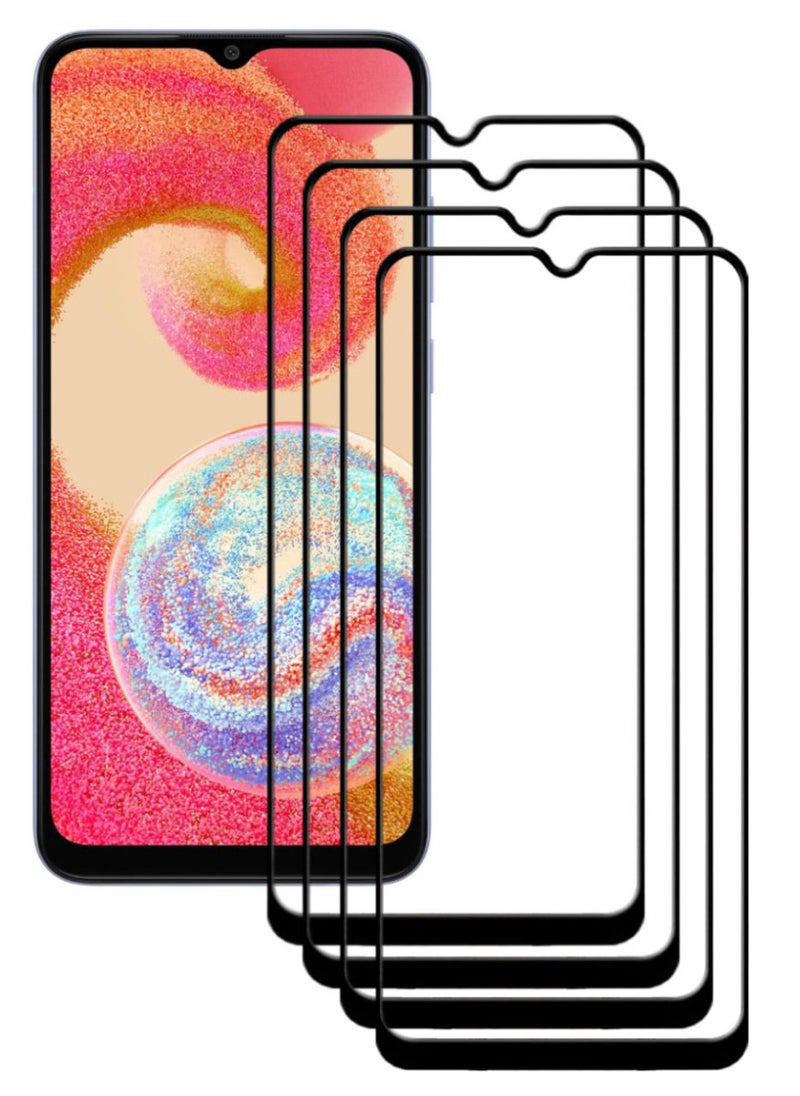ACLIX 4 Pieces Antistatic ESD Dustproof Premium Quality High Definition Tempered Glass Screen Protector Designed For Samsung Galaxy A04e - Image 1