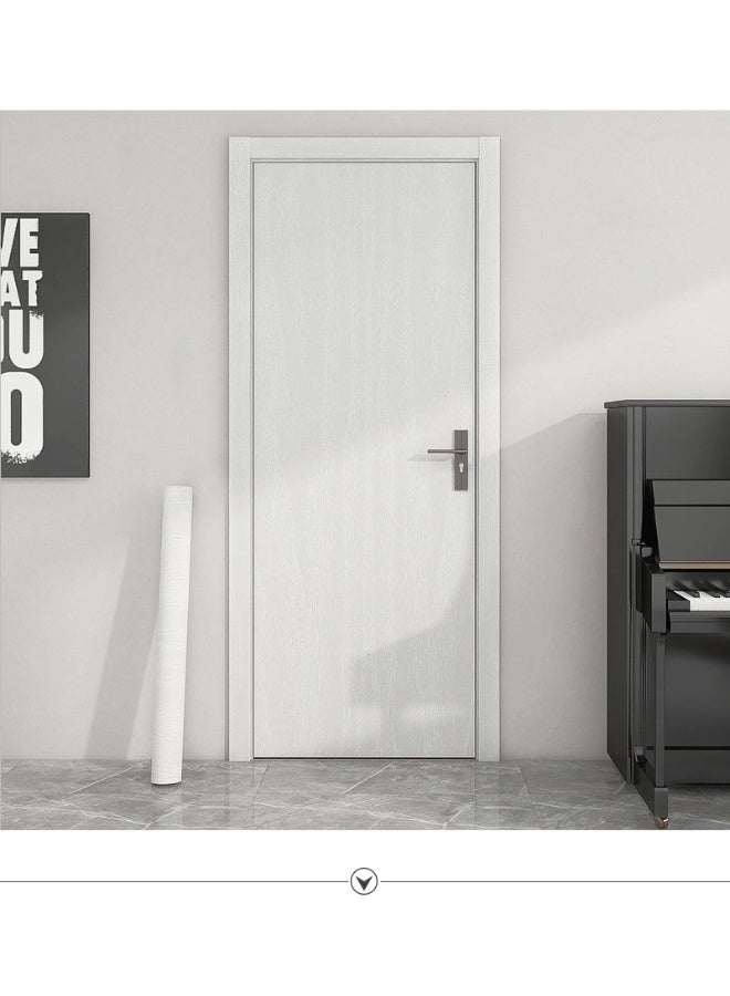 آنا ورق جدران ذاتي الالتصاق بتصميم خشب مزيف مقاس 45 سم × 5 م، مقاوم للماء والرطوبة والزيت، مثالي لتجديد المنازل - Image 2