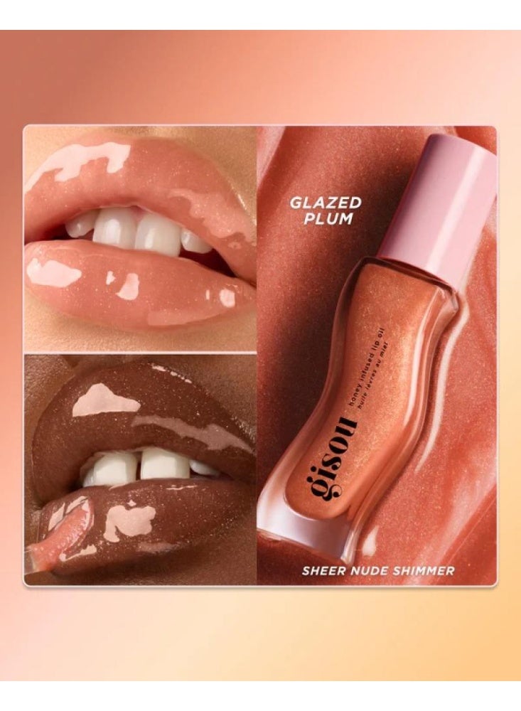 Gisou Gisoo Lip Gloss & Moisturizer - Glazed Plum 8ml - Image 3