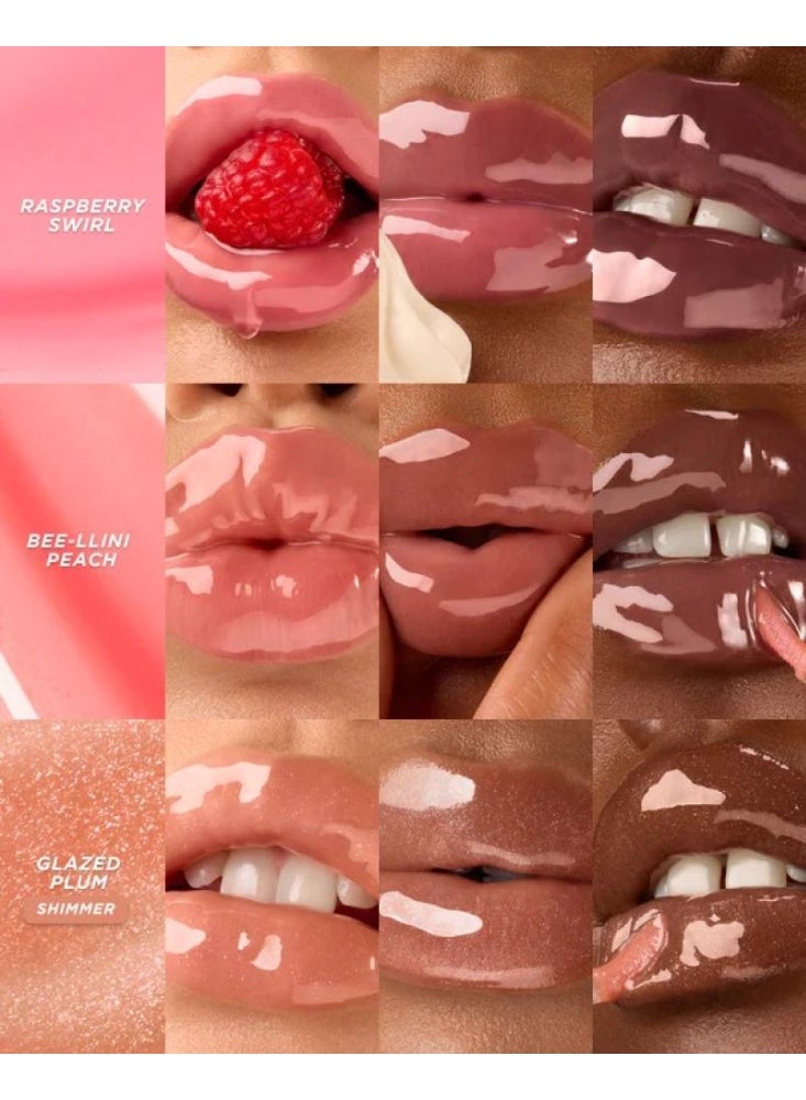 Gisou Gisoo Lip Gloss & Moisturizer - Glazed Plum 8ml - Image 2