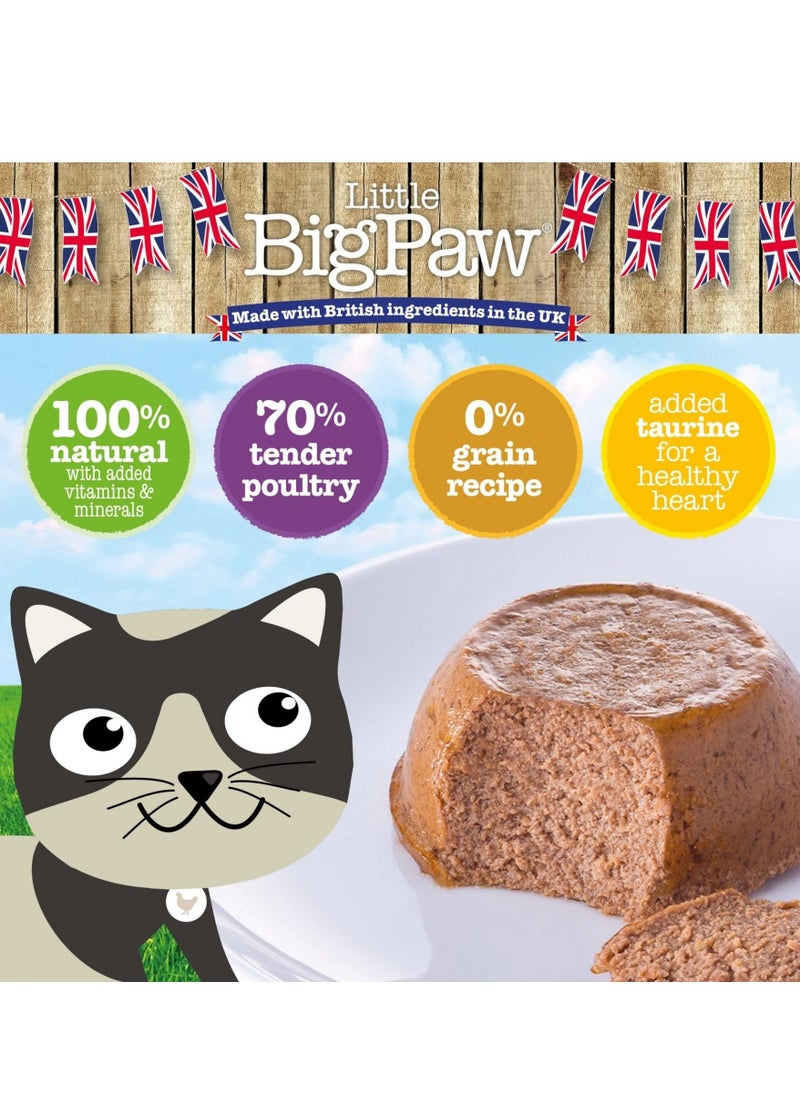 Little Big Paw - Little Big Paw Gourmet Chicken Mousse Cat And Kitten Wet Food 85G - Image 1