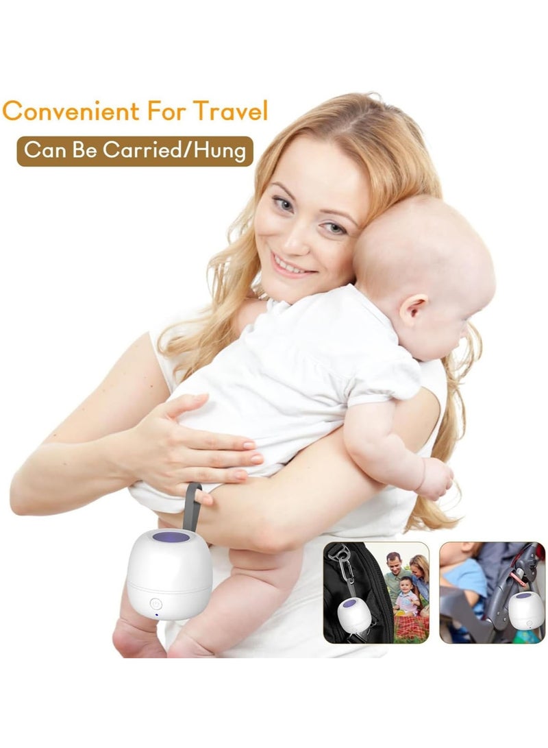 MarlaMall Pacifier Sanitizer Portable, UV Pacifier Case On The Go, Newborn Pacifier Holder Mini Storage Case for Travel, Keep's Baby's Binkies Clean - Image 3