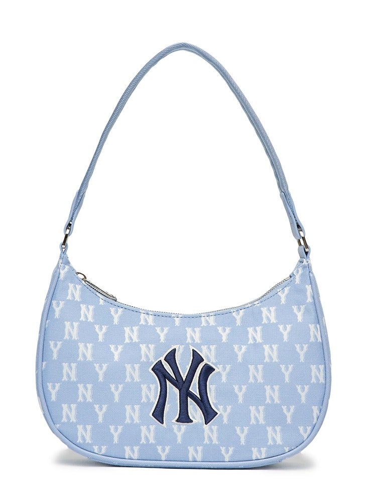 إم إل بي حقيبة كتف تحت الإبط عليها شعار فريق نيويورك يانكيز (أزرق) - Image 1