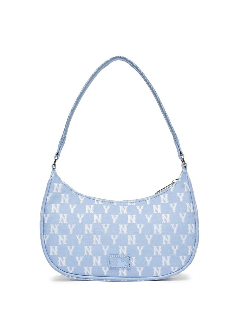 إم إل بي حقيبة كتف تحت الإبط عليها شعار فريق نيويورك يانكيز (أزرق) - Image 4