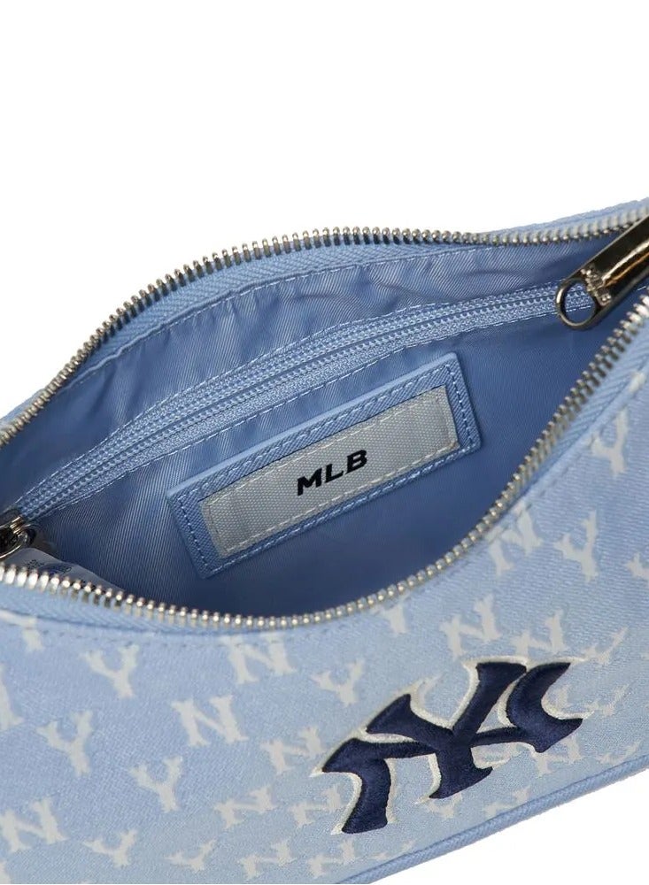 إم إل بي حقيبة كتف تحت الإبط عليها شعار فريق نيويورك يانكيز (أزرق) - Image 5