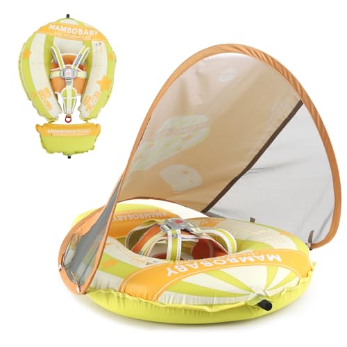 MAMBOBABYFLOAT Mambobaby Float New Generation Baby Pool Float Enhanced Safety Portable Backpack Design Ideal for 324 MonthsGreenBalloon - Image 1