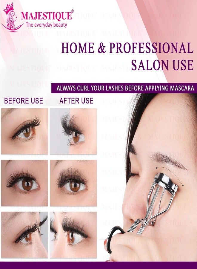 Majestique Premium Eyelash Curler, Instant Lift Voluminous & Defined Lashes with Comfortable Grip, Long-Lasting & Corrosion Resistant - 1Pc/Multicolour - Image 3