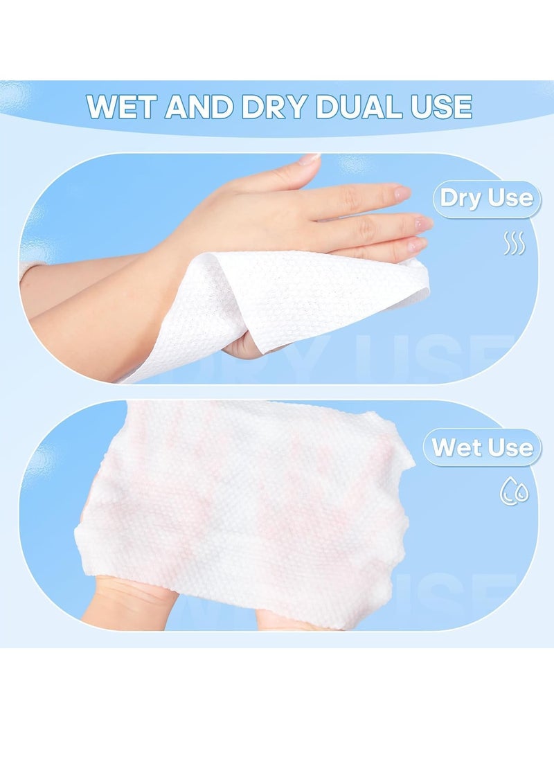 Generic - Face Towels, Disposable Face Cleaning Towel for Sensitive Skin Lint-Free Daily Clean Towels for Face, Biodegradable Face Towels for Skin Care, Make-up Wipes and Facial Cleansing 4 Packs - Image 1