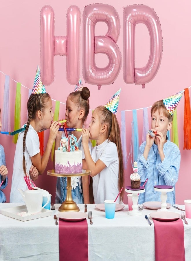 بي بي پوّل بالونات حرف B وردية، بالونات مايلر هيليوم كبيرة على شكل حرف B مقاس 40 بوصة لتزيين حفلات أعياد الميلاد والذكرى السنوية - Image 4