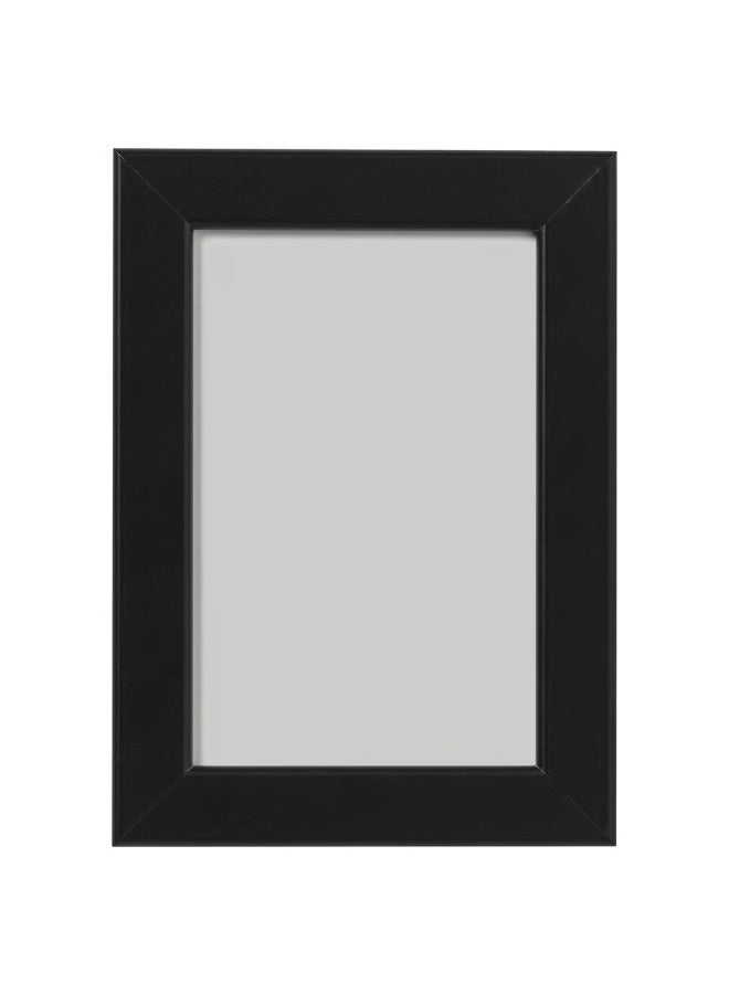 FISKBO Wall Picture Frame, Wall Hanging Photo Frame, Mounted Frame for Home, Office (Plastic & Fibreboard) Black 10 x 15 cm - Image 1