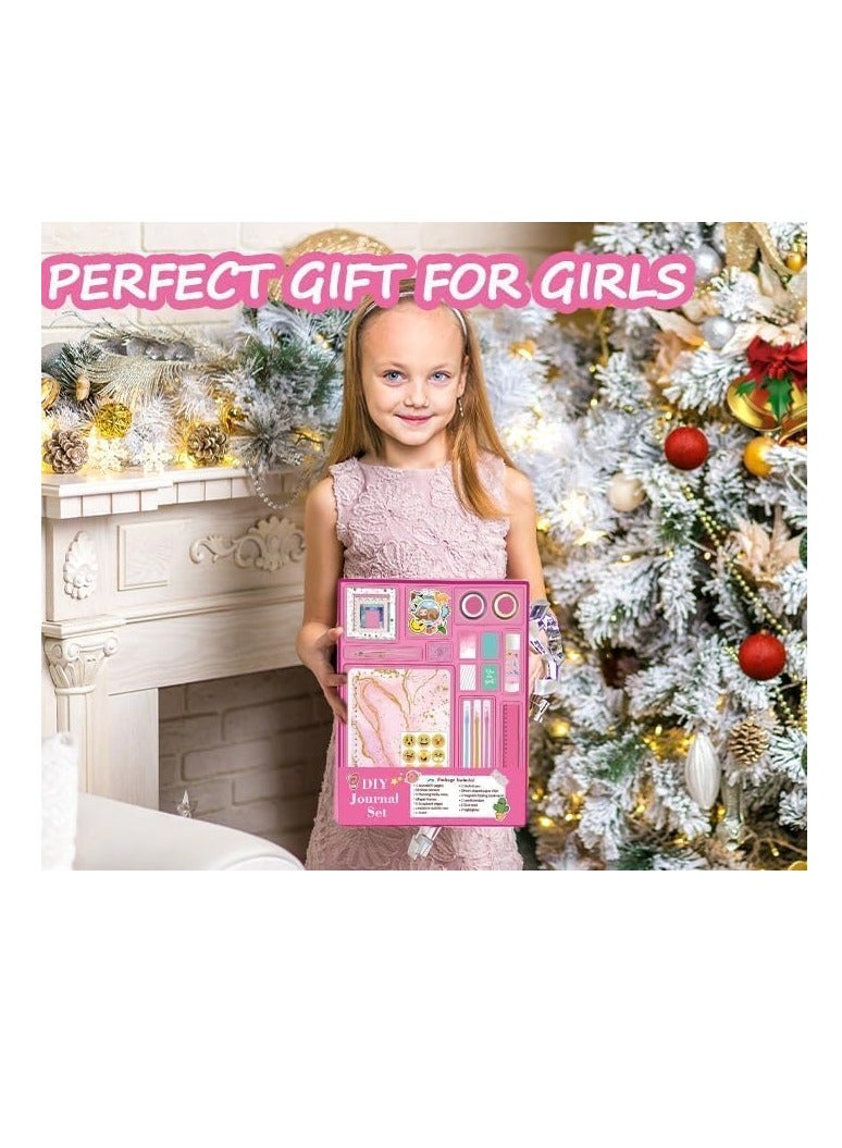 DIY Journal Kit for Girls - Journaling Toys Set for Teen Kids, Art Crafts Scrapbook Diary Supplies Set, Ideal Gifts for 8 9 10 11 12 13 14 Year Old Girls - Image 5