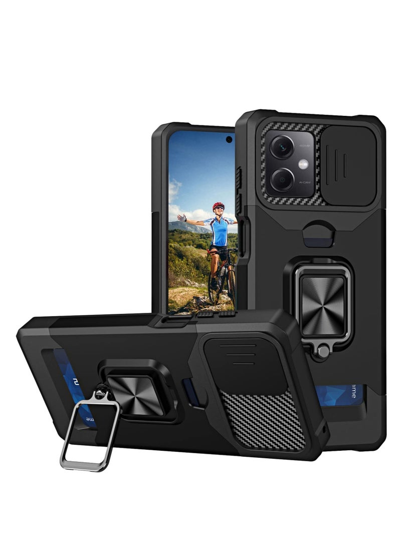 Excefore Military Grade Shockproof Protective Phone Cover for Xiaomi Redmi Note 12 5G, with Kickstand and Sliding Camera (Not 4G), for Xiaomi Redmi Note 12 5G /Xiaomi Poco X5 - Image 1