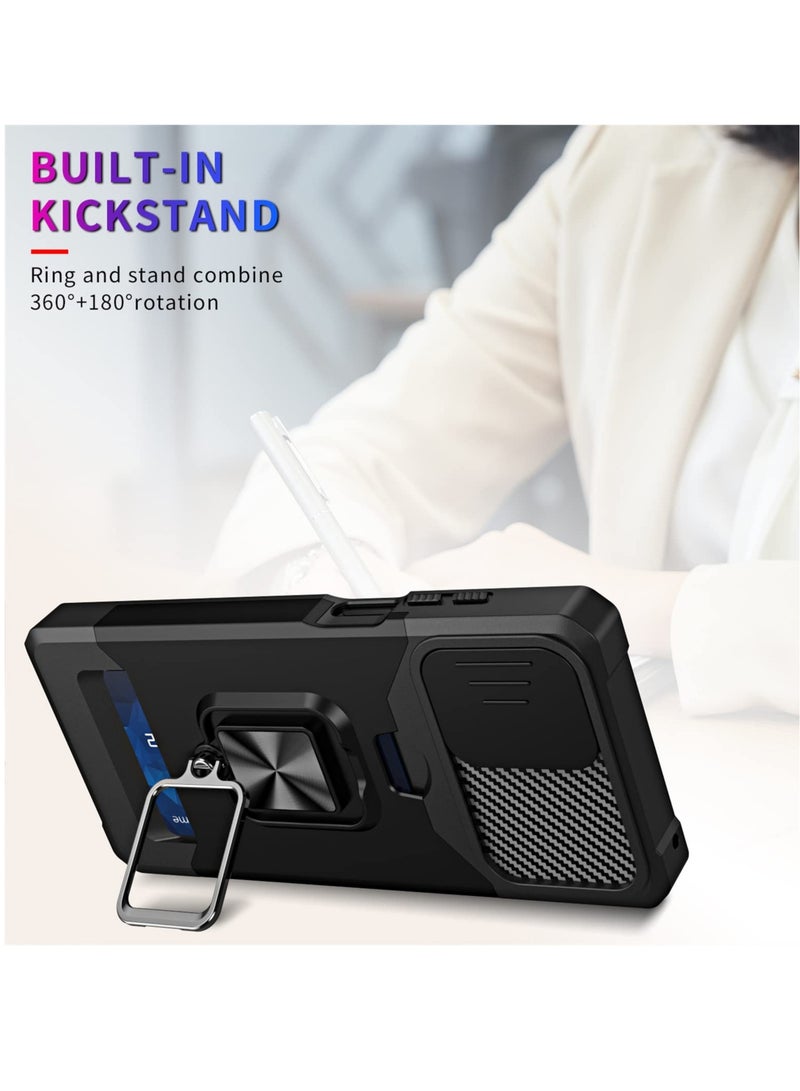 Excefore Military Grade Shockproof Protective Phone Cover for Xiaomi Redmi Note 12 5G, with Kickstand and Sliding Camera (Not 4G), for Xiaomi Redmi Note 12 5G /Xiaomi Poco X5 - Image 4